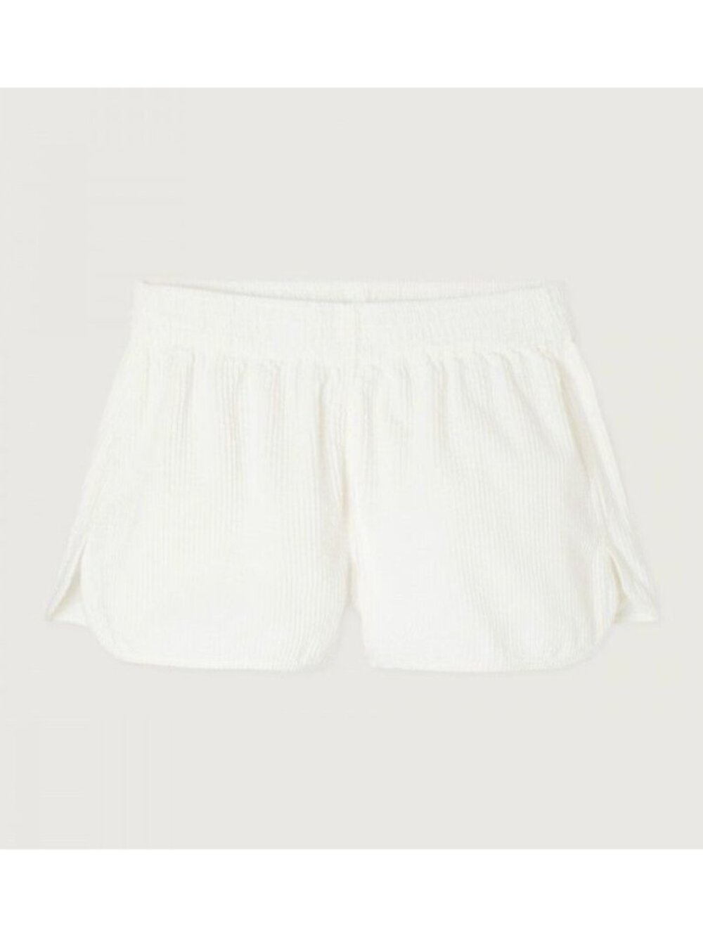 American Vintage White Padow Corduroy Short Size S